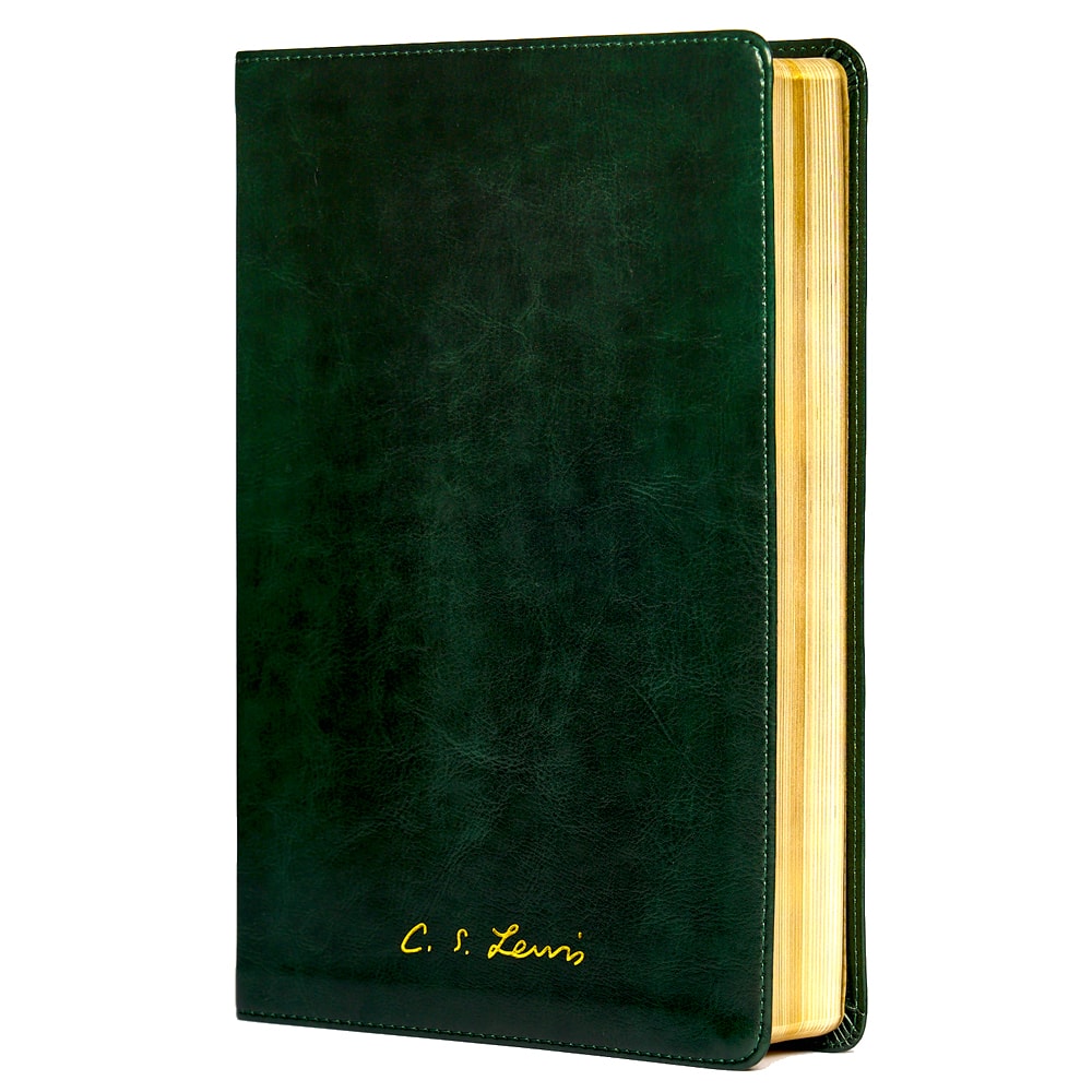 Bíblia C S Lewis | NAA | Couro-Soft Verde| Leitura Perfeita