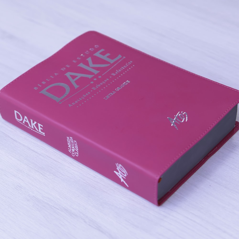 Bíblia de Estudo Dake | Capa Luxo | ACC | Letra Grande | Pink