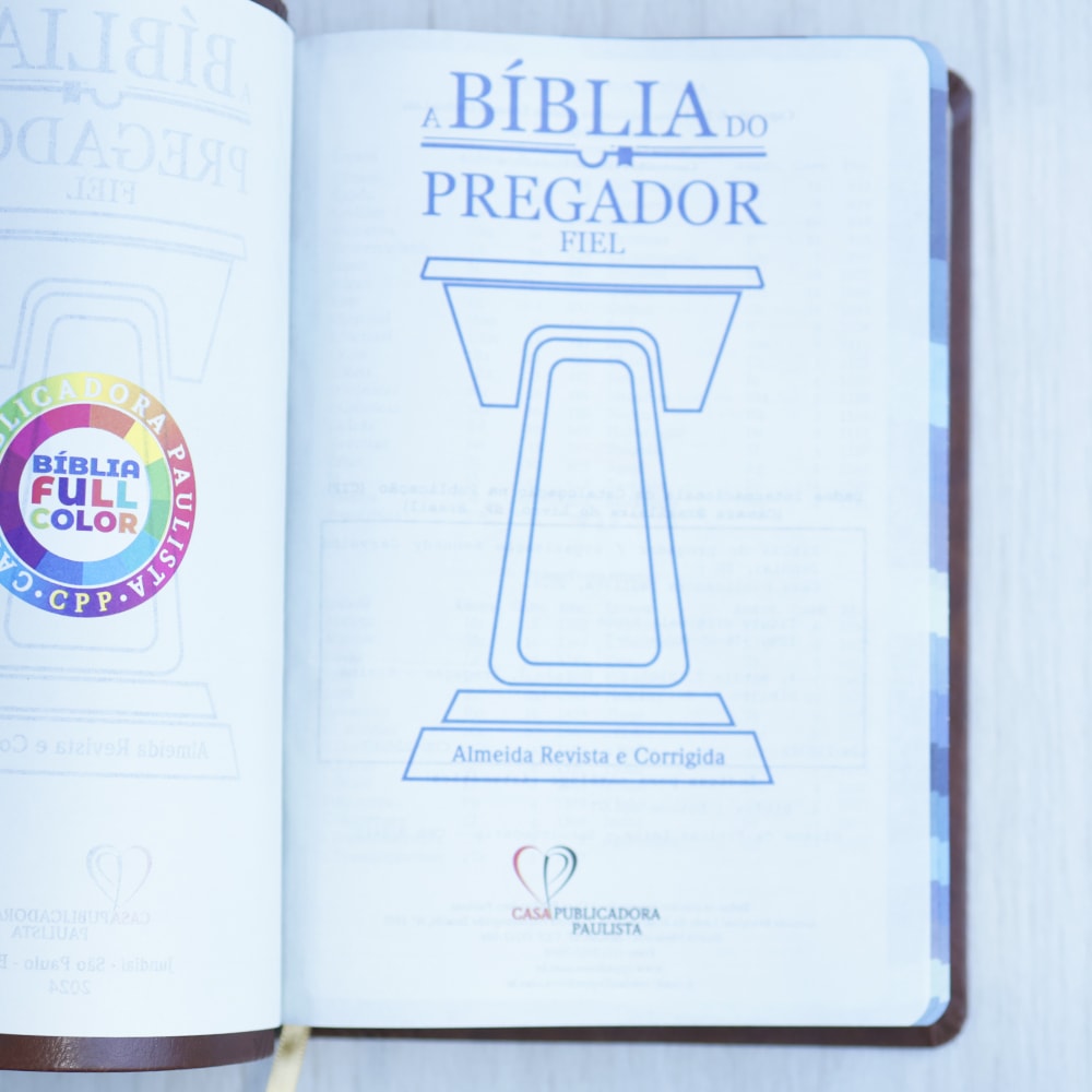 Bíblia do Pregador Fiel | Full Color | ARC | Capa Luxo Vinho