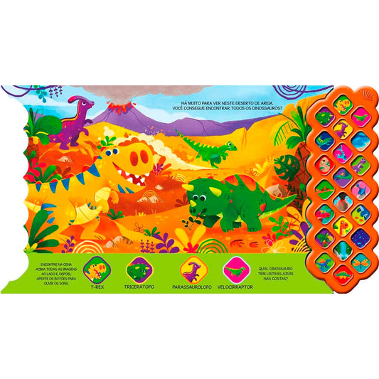 Livro Sonoro | Dinossauros | 22 sons