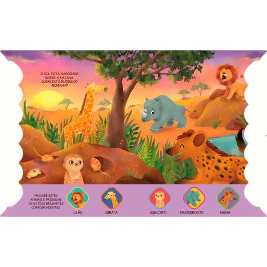 Livro Sonoro | Animais da Selva | 22 sons