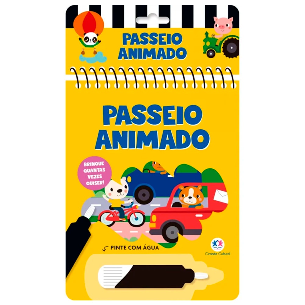 Aquabook Passeio Animado | Pinte Com Água