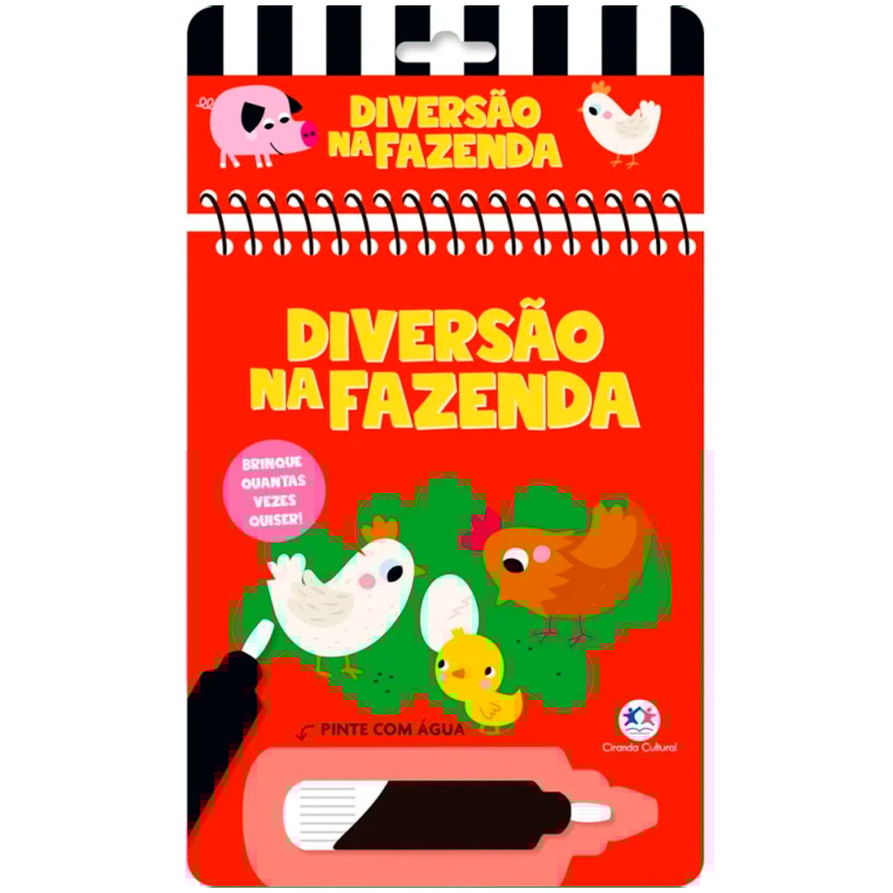 Aquabook Diversão na Fazenda | Pinte Com Água