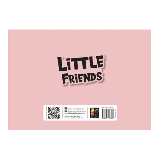 Coleção Cute and Cozy | Little Friends | Para Colorir | Capa Rosa