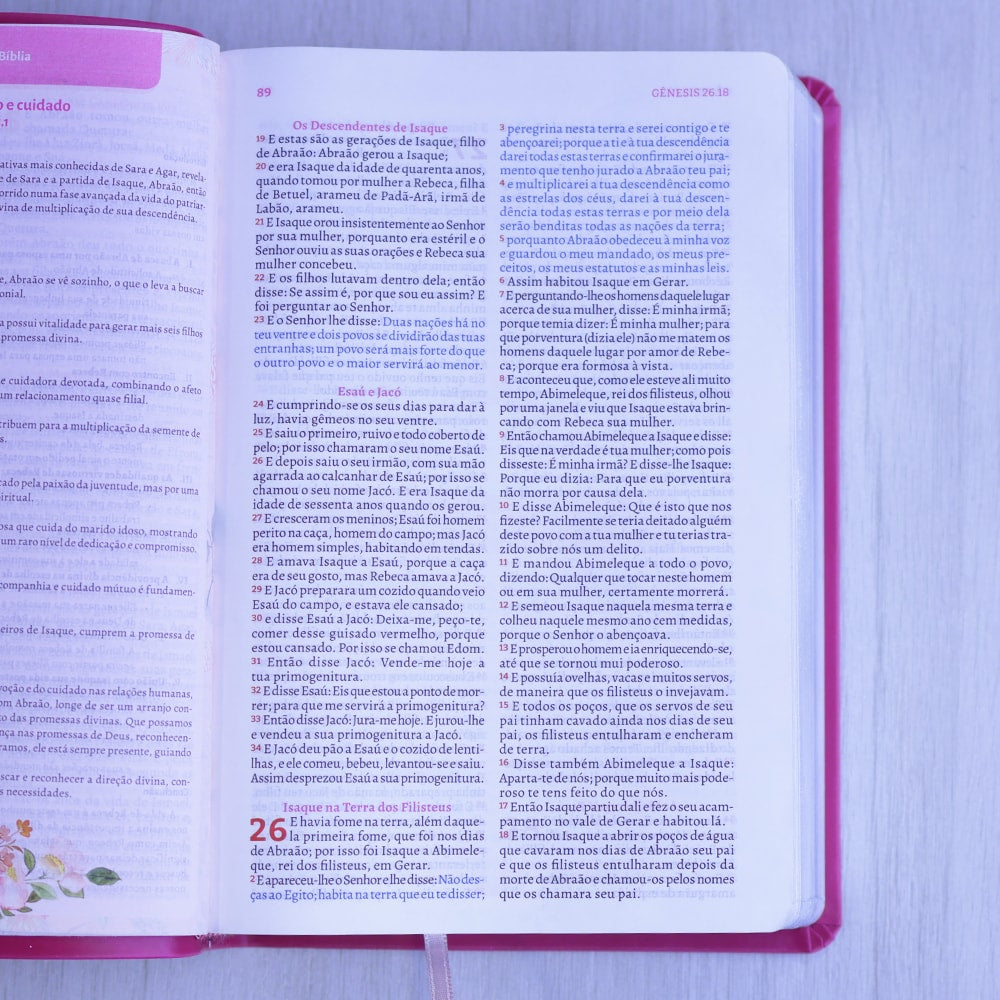 Bíblia da Pregadora Fiel | Full Color | ARC | Capa Luxo Pink