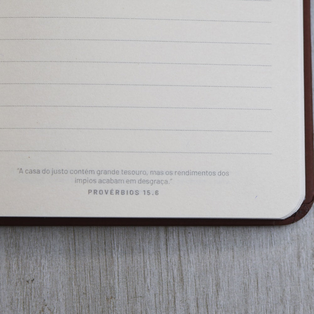 Moleskine | Os Planos de Deus | Marrom | Viviane Martinello