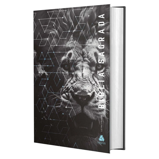 Bíblia Sagrada | NVI | Letra Grande | Capa Dura Leão Grafite