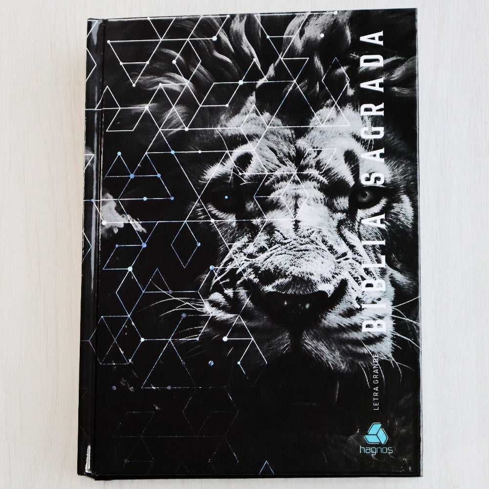 Bíblia Sagrada | NVI | Letra Grande | Capa Dura Leão Grafite