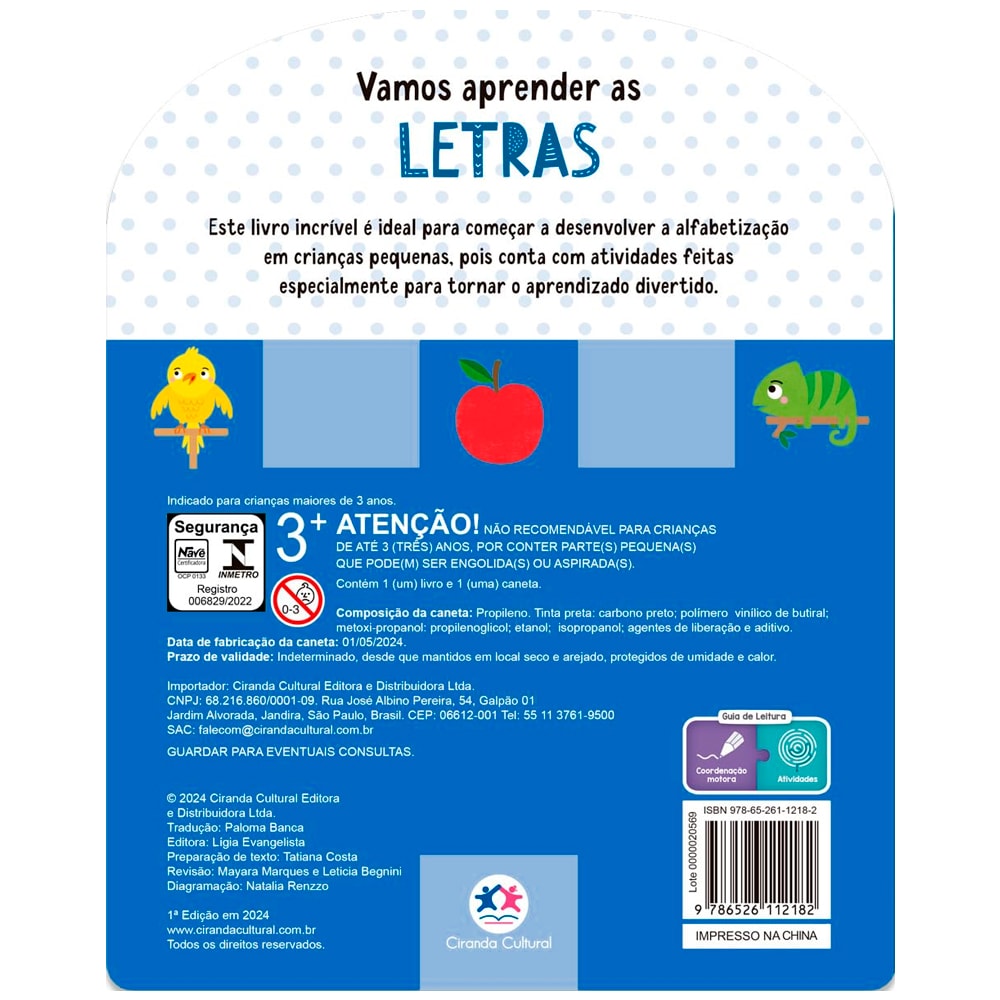 Vamos Aprender as Letras | Com Caneta Que Escreve e Apaga | Idade 3+