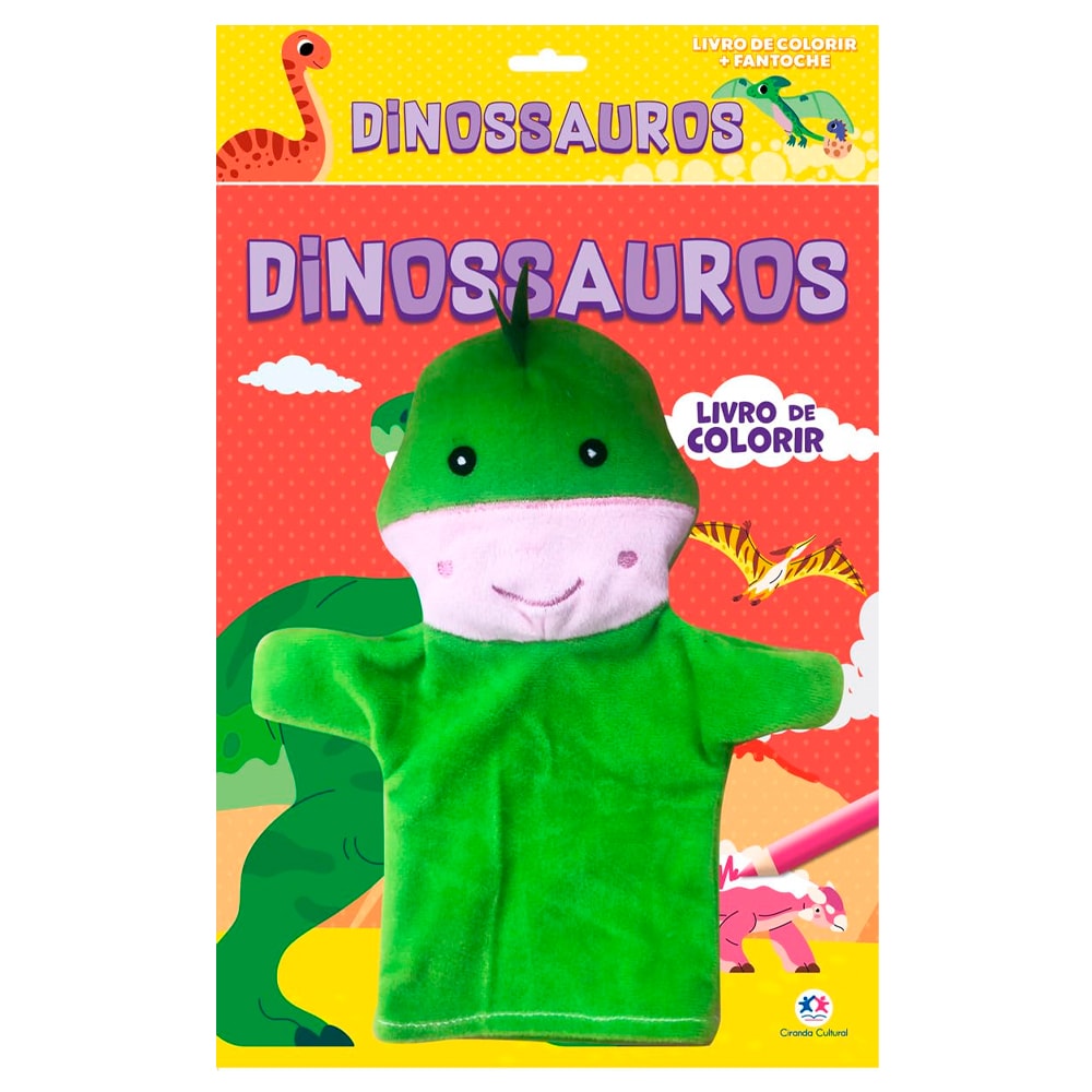 Livro Fantoche Dinossauros