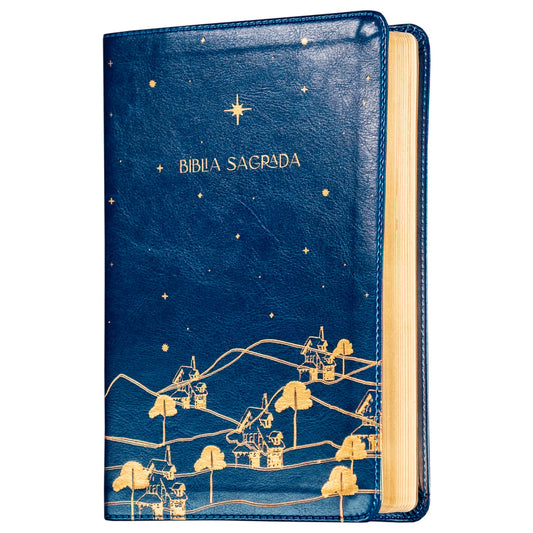 Bíblia The Purpose Book | A21 | Capa Couro Soft Azul Reino