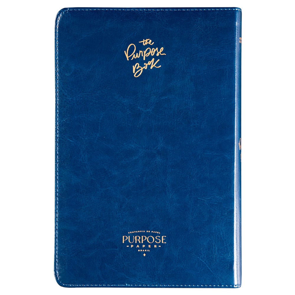 Bíblia The Purpose Book | A21 | Capa Couro Soft Azul Reino