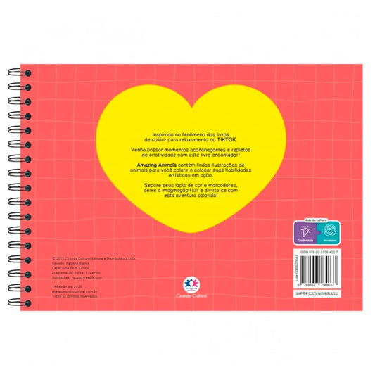 Amazing Animals | Livro de Colorir