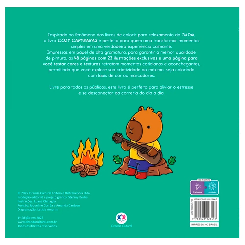 Comfy Goods | Cozy Capybaras | Livro de Colorir