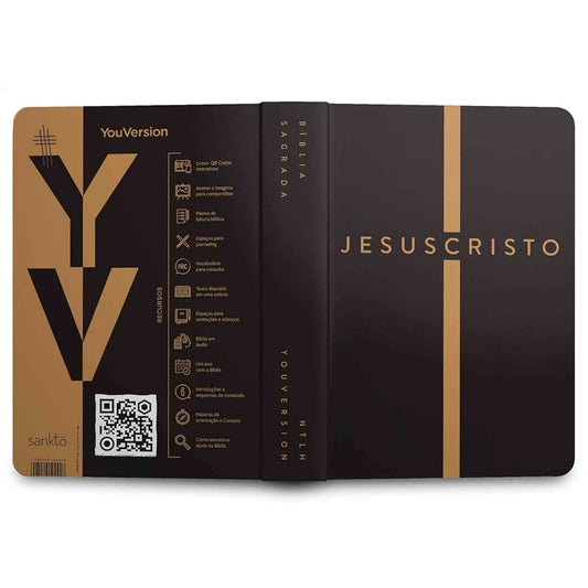 Bíblia Sagrada | NTLH | YouVersion | Jesus Cristo Dourada