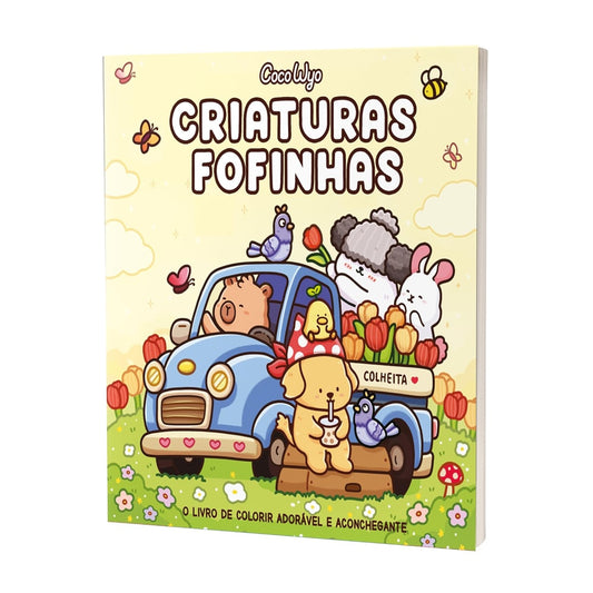 Livro Criaturas Fofinhas | Colheita | Livro de Colorir Coco Wyo