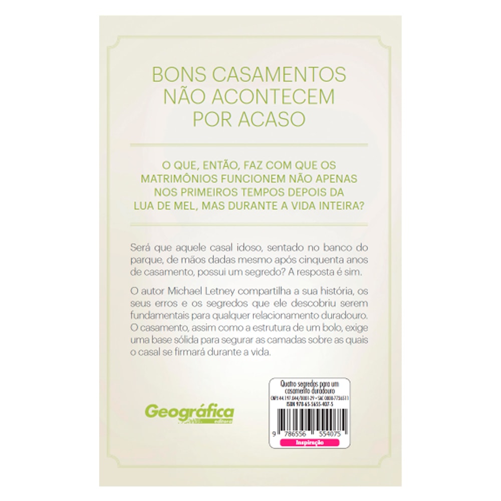 Quatro Segredos Para Um Casamento Duradouro | Michael Letney e Karen Hardin | Capa Dura