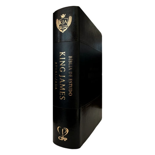 Bíblia de Estudo | King James Atualizada | Full Color | Capa PU | Preta