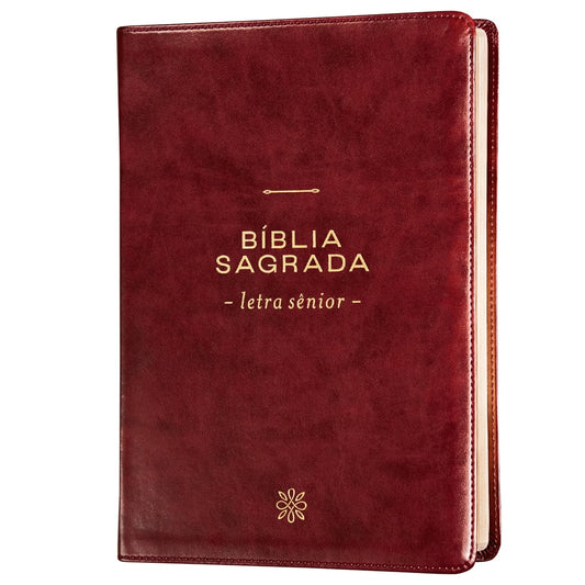 Bíblia Sagrada | NVI | Letra Sênior | Capa Vinho