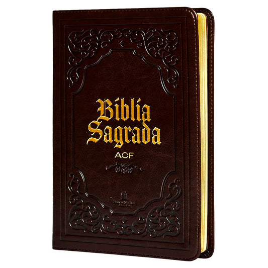 Bíblia Sagrada Slim | ACF | Luxo Marrom