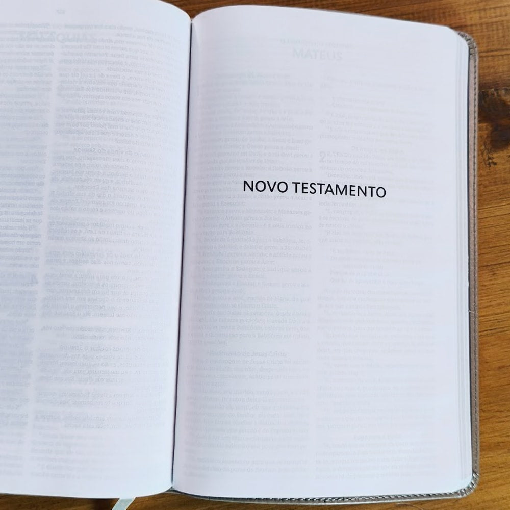 Biblia Sagrada Slim | ACF | Luxo Cinza