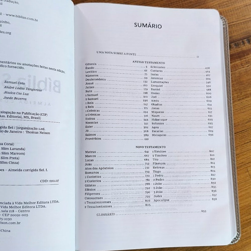 Biblia Sagrada Slim | ACF | Luxo Cinza