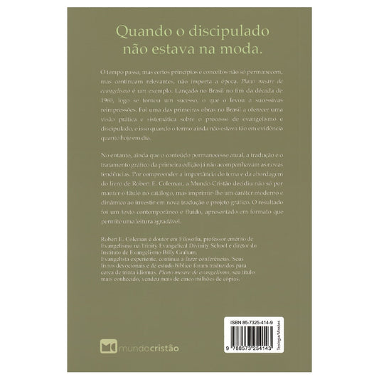 Plano Mestre de Evangelismo | Robert Coleman