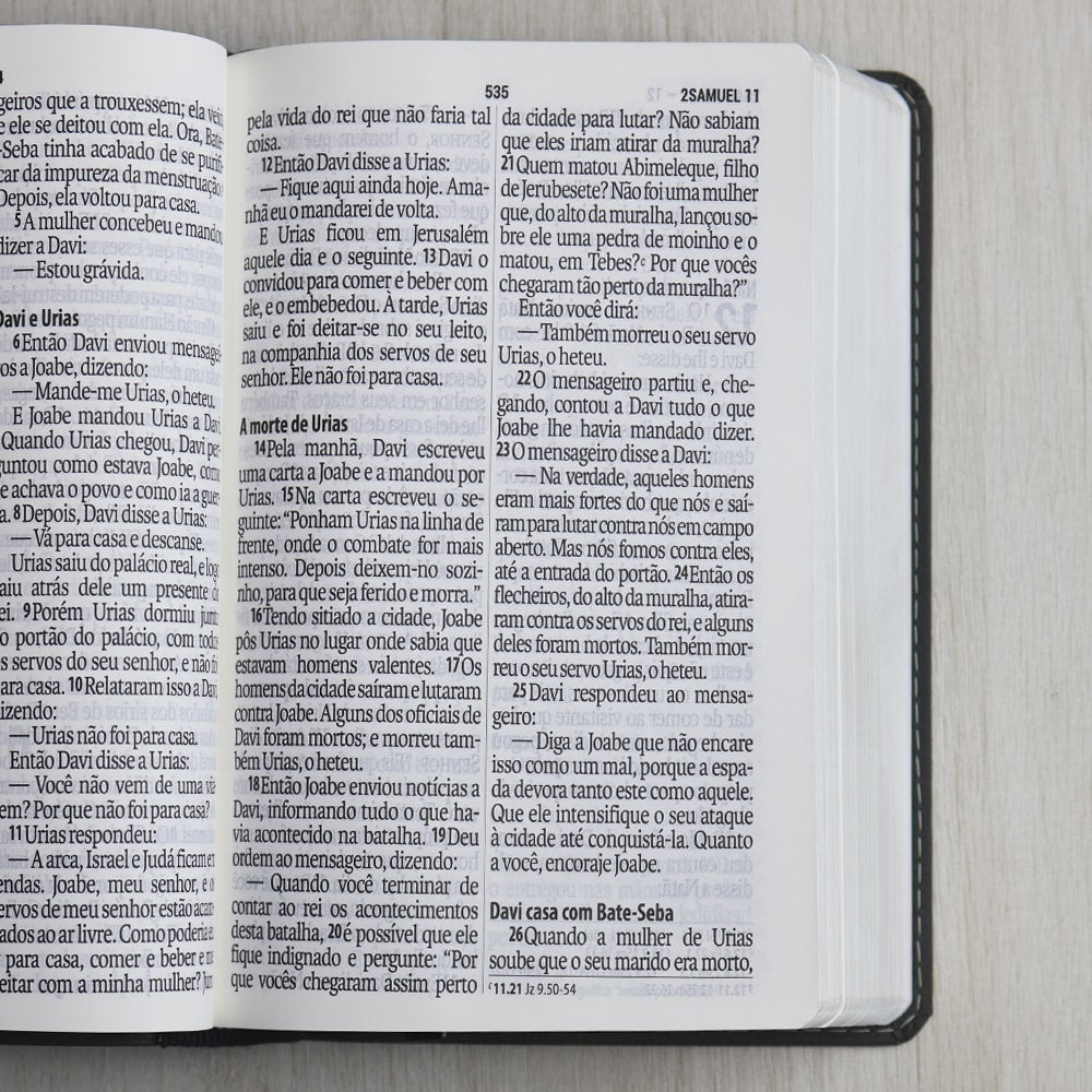 Bíblia Sagrada | Letra Supergigante | NAA | Capa Luxo Cinza Peixe