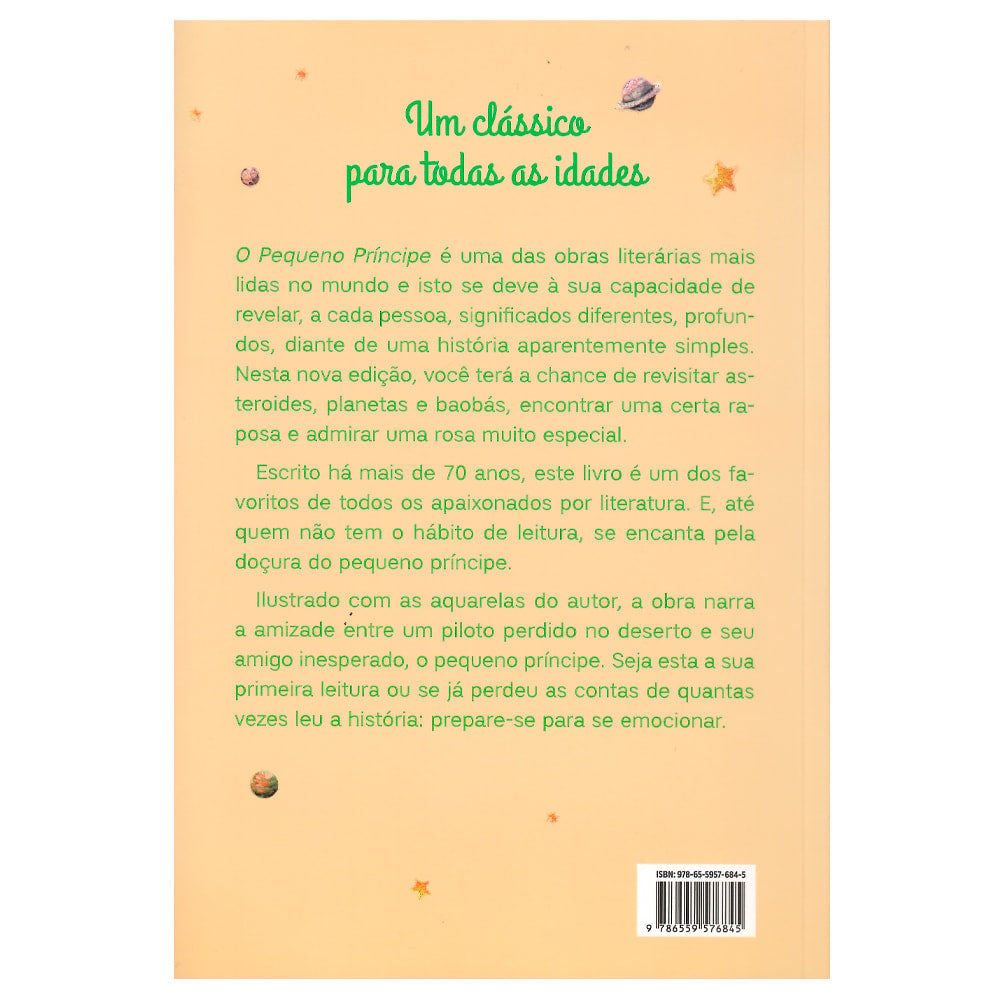 O Pequeno Príncipe | Veríssimo | Antoine de Saint-Exupéry | Laranja Pastel