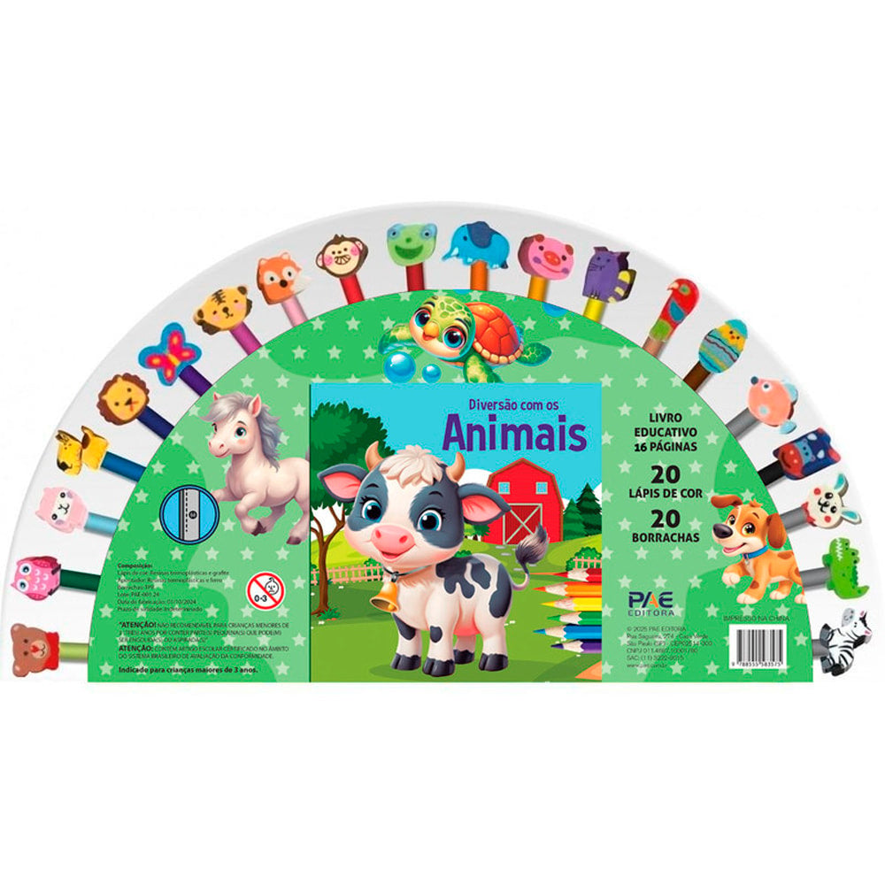 Diversão Com os Animais | Livro Educativo