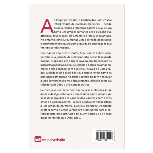 O Amor Não Está à Venda | Ana Bezerra Felicio