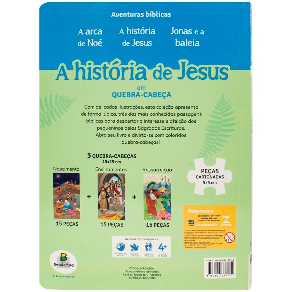 A História de Jesus Em Quebra-Cabeça | Acima de 4 Anos