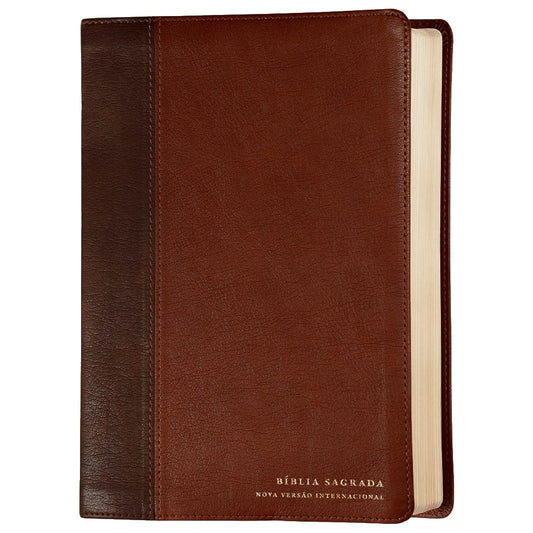 Bíblia Sagrada | NVI | Leitura Perfeita | Espaço Para Anotação | 2 Tons de Marrom