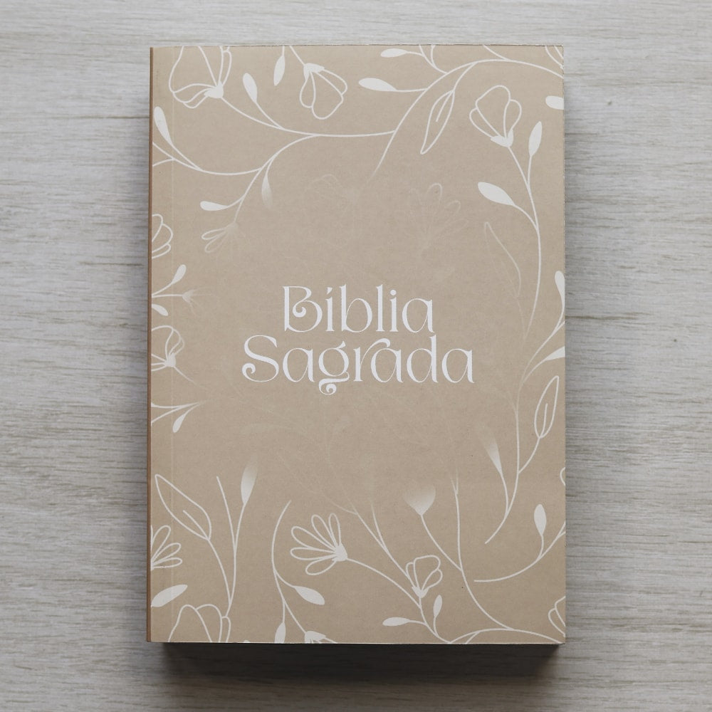 Bíblia Sagrada Arabesco Flores | NAA | Letra Normal | Capa Ilustrada