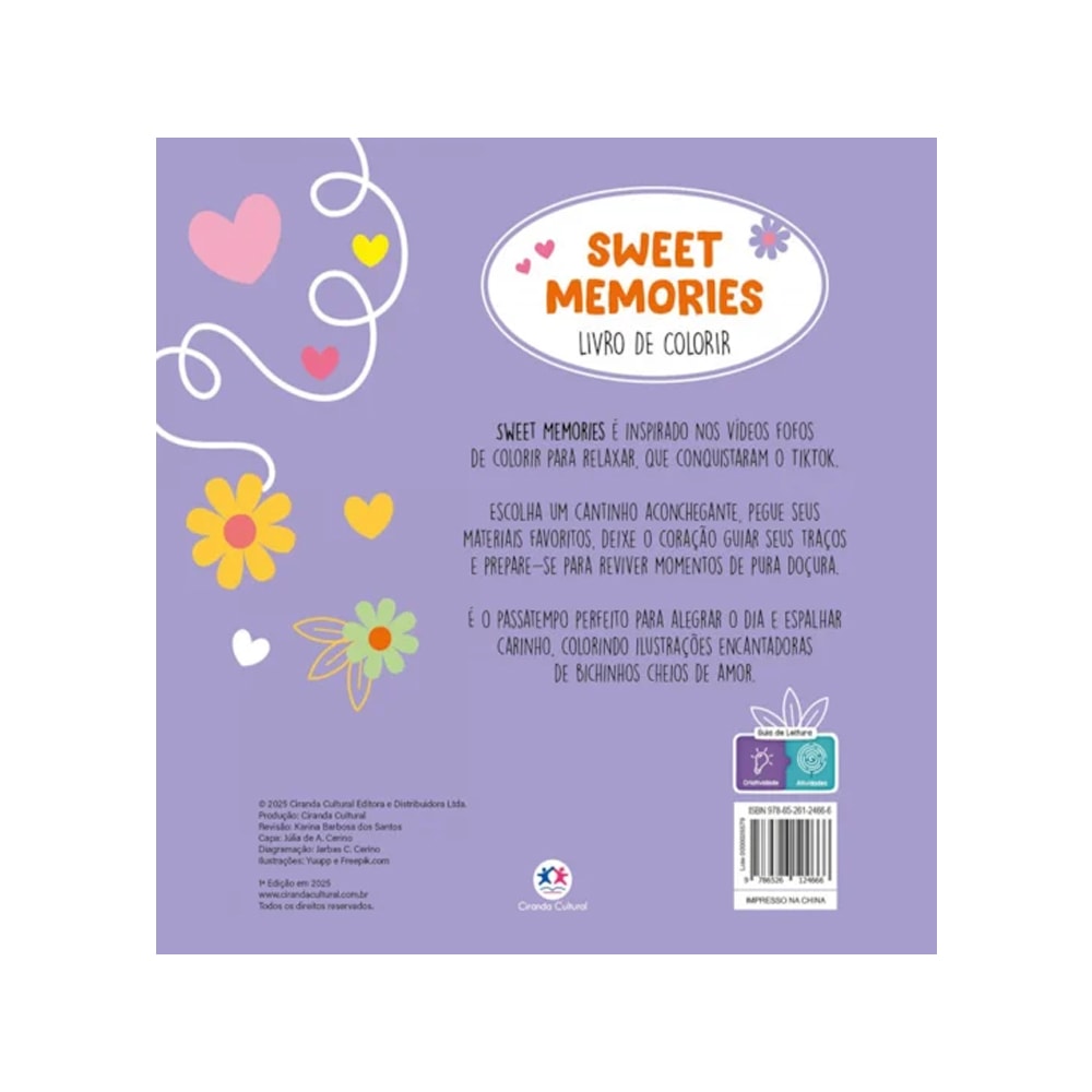 Sweet Memories | Livro de Colorir