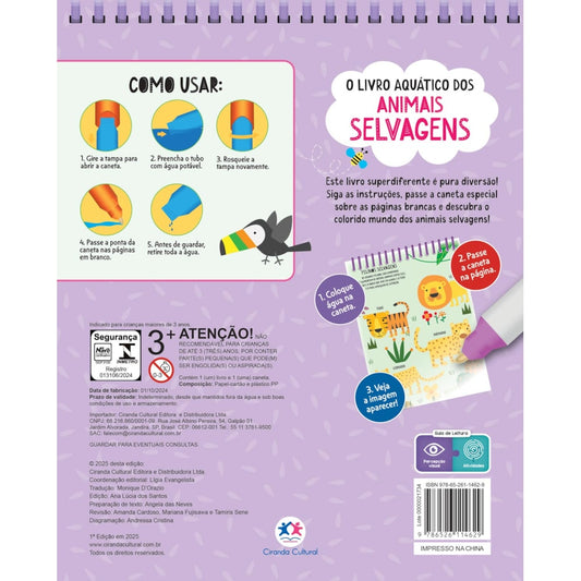 O livro aquatico dos animais selvagens
