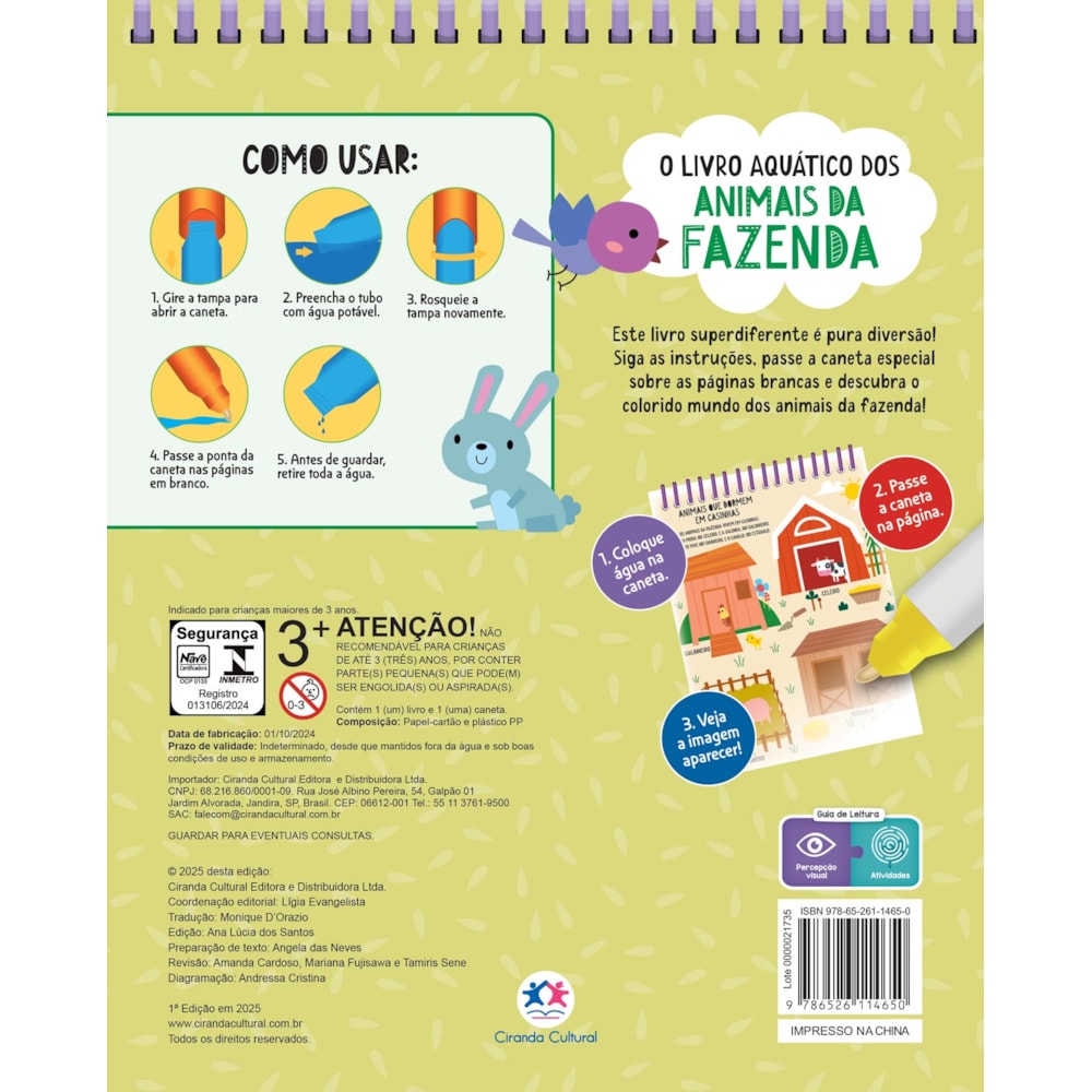 O livro aquatico dos animais da fazenda