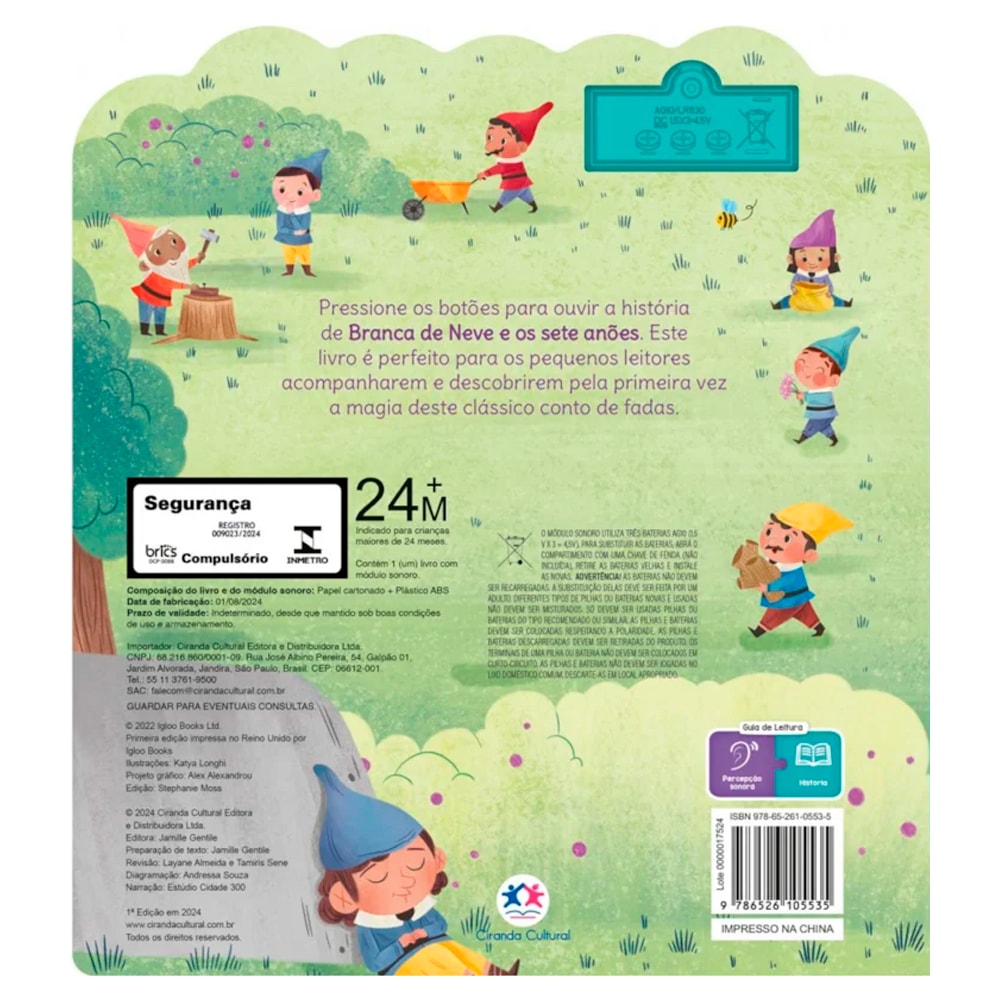 Livro Sonoro | Branca de Neve e os Sete Anões