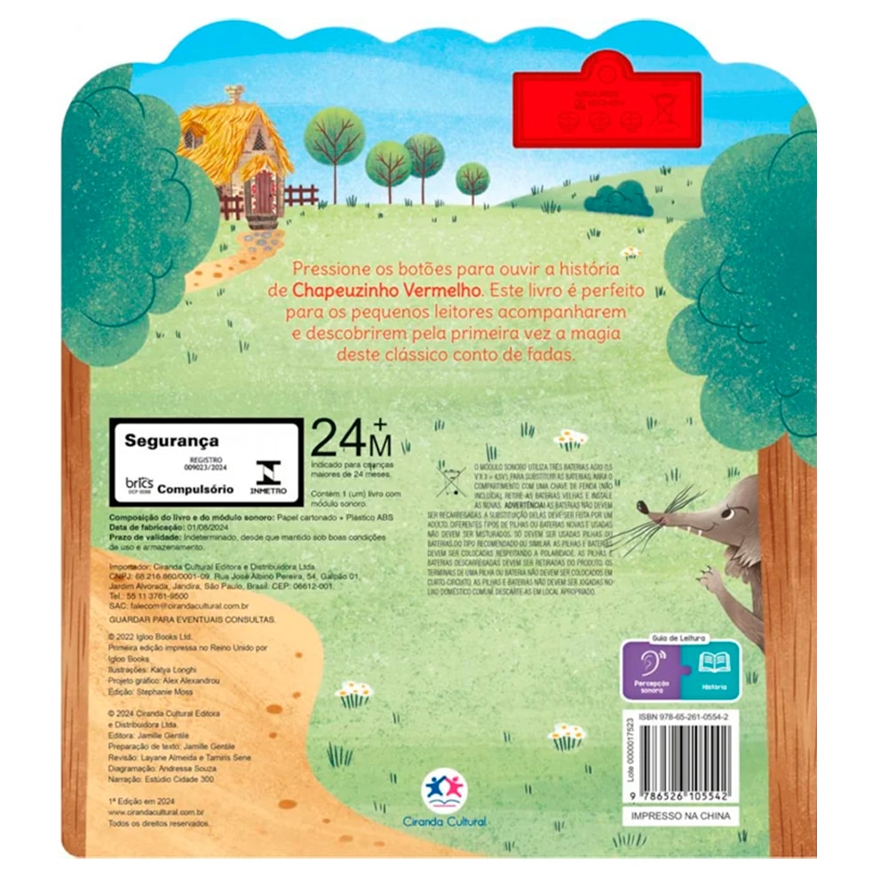 Livro Sonoro | Chapeuzinho Vermelho