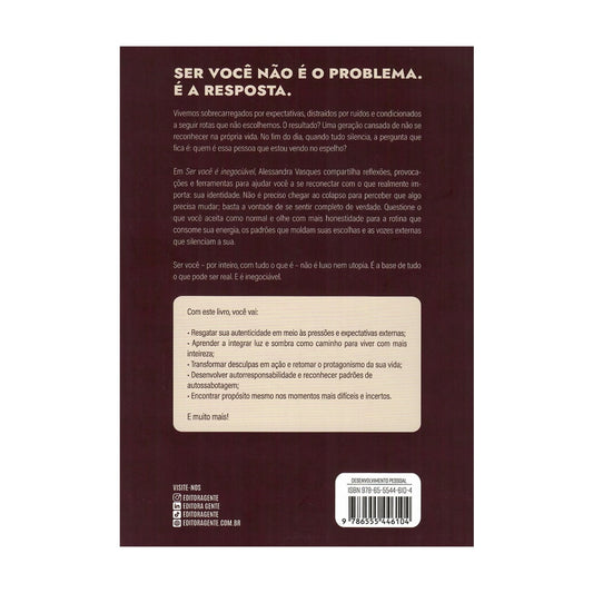 Ser Você é Inegociável | Alessandra Vasques