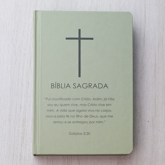 Bíblia Sagrada Cruz | NVI | Letra Normal | Capa Dura Verde
