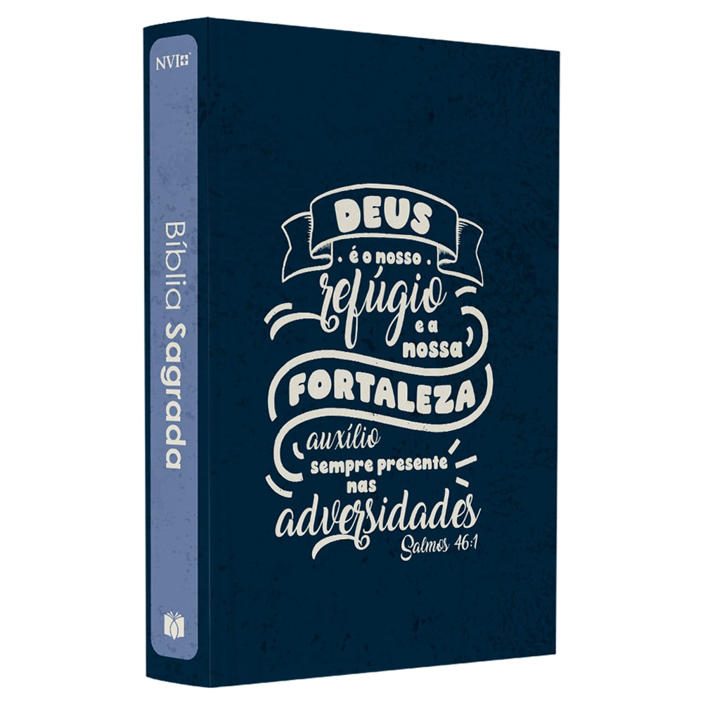 Bíblia Sagrada Lettering | NVI | Capa Brochura Azul