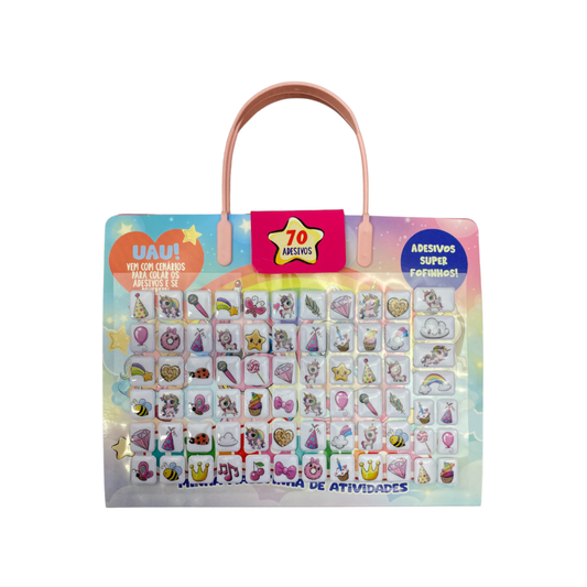 Minha Maletinha de Atividades | Unicórnios | 70 Adesivos Super Fofinhos