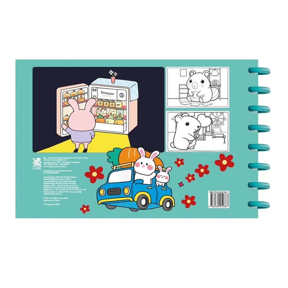 Cute e Comfy Especial Capivaras e Outros Animais | Livro de Colorir com Disco | Edição 11