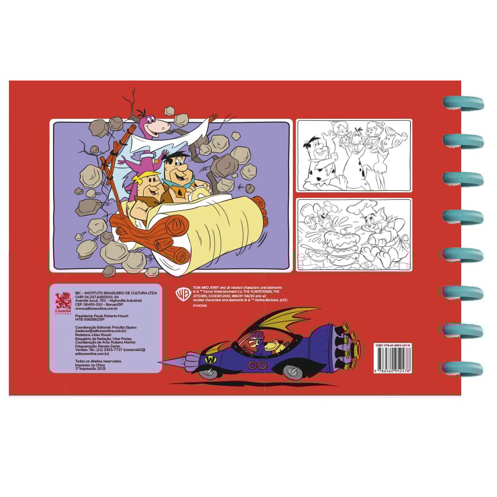 Cute e Comfy Hanna-Barbera | Livro de Colorir com Disco | Edição 09