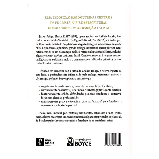 Teologia Sistemática | James P. Boyce | 2ª Edição