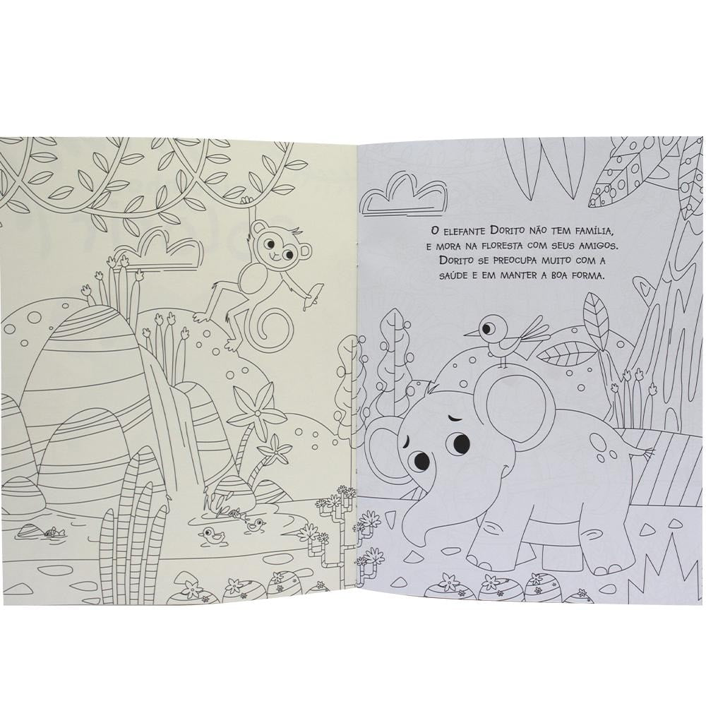 AMIGUINHOS PARA COLORIR: ELEFANTE