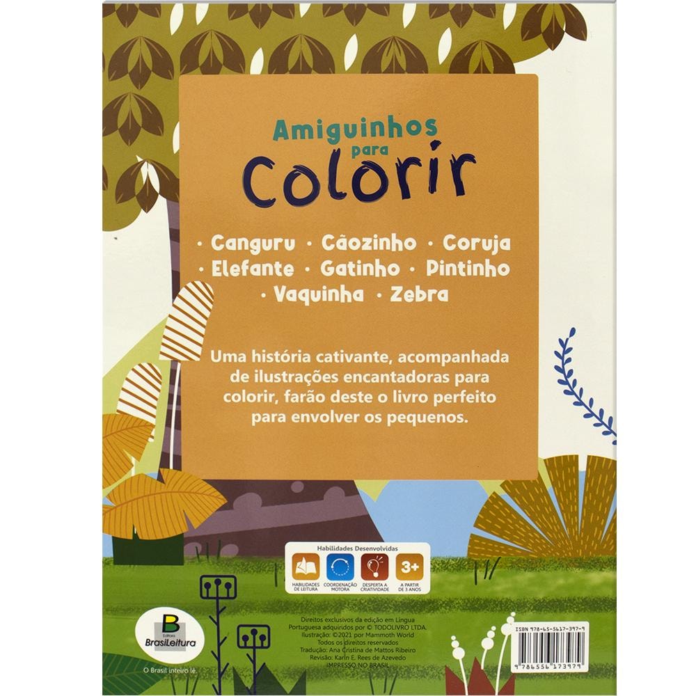 Amiguinhos para Colorir: Zebra | Todolivro