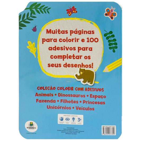 COLORIR COM ADESIVOS: ANIMAIS