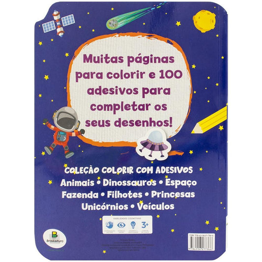 COLORIR COM ADESIVOS: ESPACO